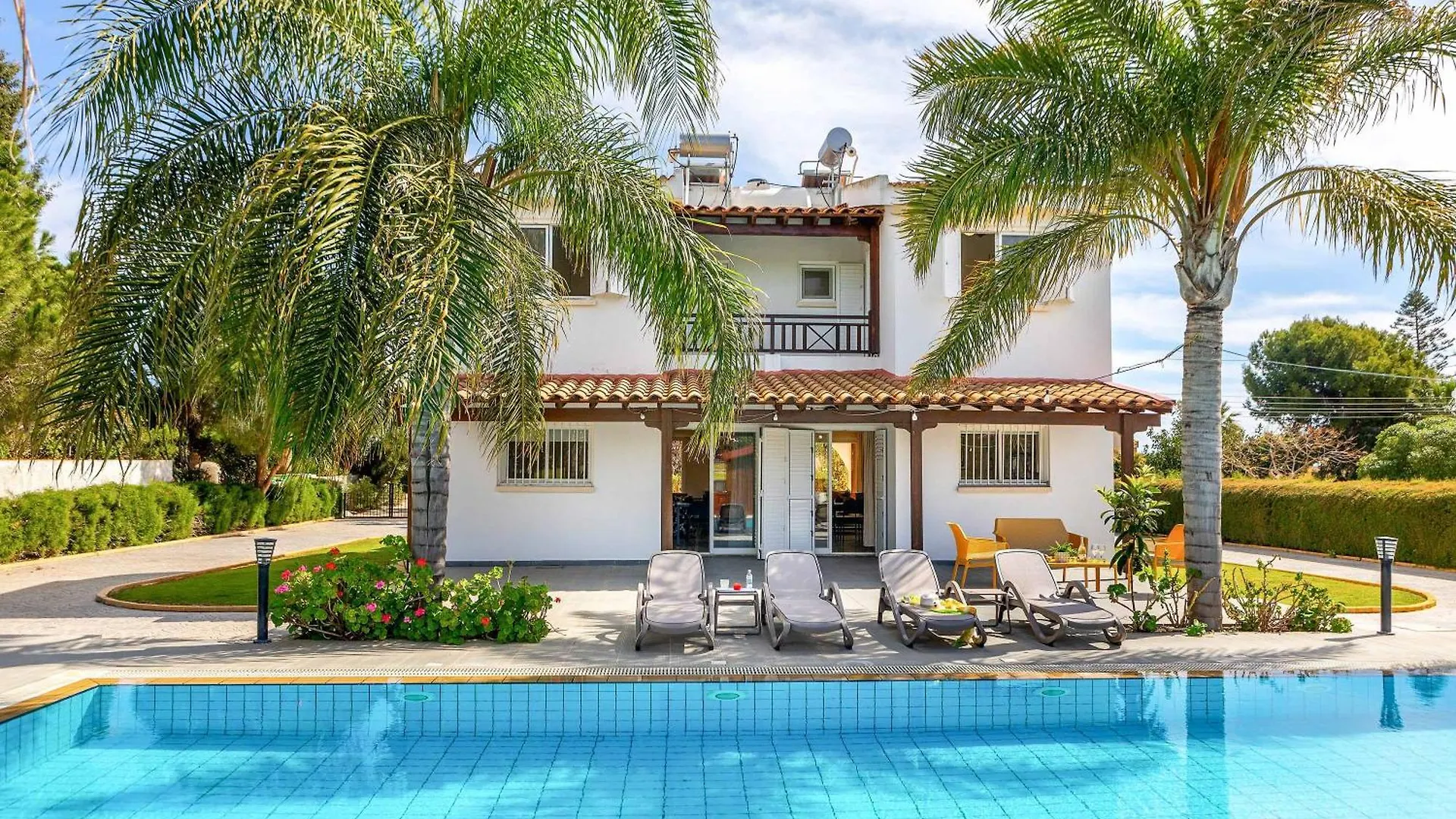 Cape Greco Palm Trees Villa Protaras Cyprus